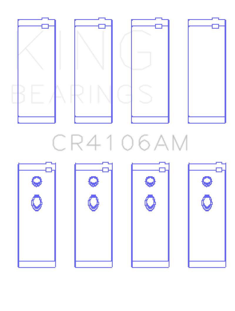 King Engine Bearings Daewoo/GM/Isuzu/Opel/Vauxhall (Size 0.75) Rod Bearing Set