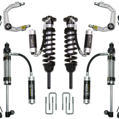 ICON 05-15 Toyota Tacoma 0-3.5in/16-17 Toyota Tacoma 0-2.75in Stg 10 Suspension System w/Billet Uca