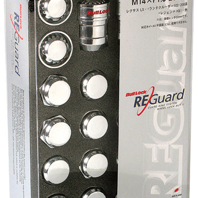 Project Kics 21/22HEX Chrome Bull Lock Re Guard 14X1.50 - Set of 16 + 4