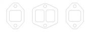 Cometic Oldsmobile 371 Gen-1 Rocket V8 .059in CFM Exhaust Manifold Gasket Kit J-2 Golden Rocket