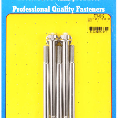 ARP M8 x 1.25 x 115 12pt Stainless Steel Bolts (5/pkg)