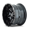 ION Type 141 17x9 / 8x165.1 BP / 18mm Offset / 130.8mm Hub Gloss Black Milled Wheel