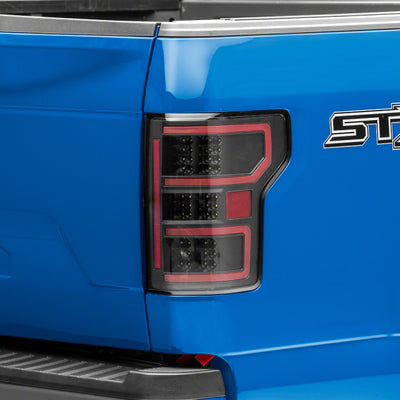 Raxiom 18-20 Ford F-150 LED Tail Lights- Blk Housing (Clear Lens)