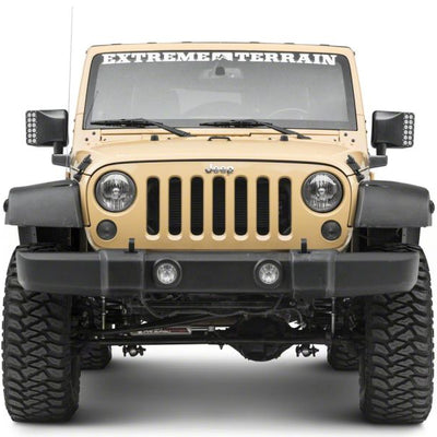 Raxiom 07-18 Jeep Wrangler JK Off-Road LED Manual Mirrors w/ Turn Signals