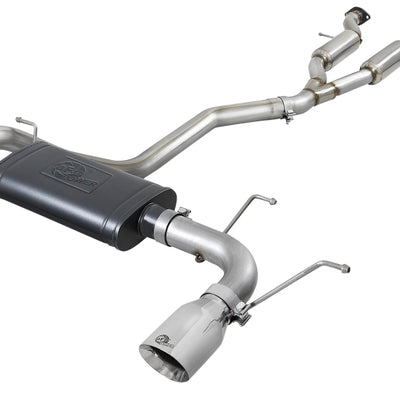 aFe Large Bore HD 3in 304 SS Cat-Back Exhaust w/ Polished Tips 14-19 Jeep Grand Cherokee V6-3.6L