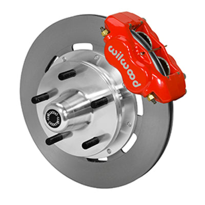 Wilwood Forged Dynalite Front Kit 19.00in Plain Rotor Red WWE ProSpindle (5x5.00in Hub)