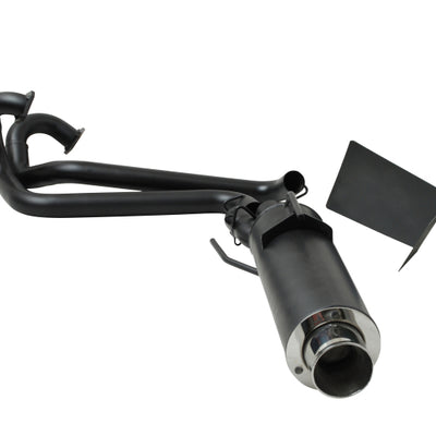 Gibson 08-12 Polaris Ranger RZR 800 Base Single Exhaust - Black Ceramic