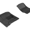 3D MAXpider 2014-2020 Chevrolet Silverado Double Cab/Crew Cab Kagu 1st Row Floormat - Black