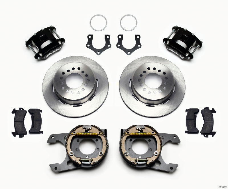 Wilwood D154 P/S Park Brake Kit Mopar/Dana 2.50in Off w/Snap Ring Bearing