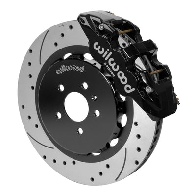 Wilwood AERO6 Front Kit 15.00in BBK - 08-12 Audi A4/A5/S5 - Drilled & Slotted Rotor