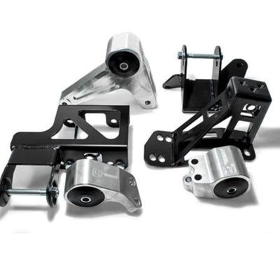 Innovative 92-95 Civic K-Series Black Aluminum Mounts Solid Bushings (Not K24 Trans)