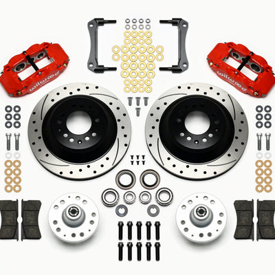 Wilwood Narrow Superlite 6R Front Hub & 1PC Rtr Kit 12.88in Dril -Red 79-81 Camaro