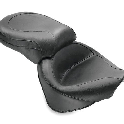 Mustang 99-11 Yamaha V-Star 1100 Custom Wide Touring 2PC Seat - Black