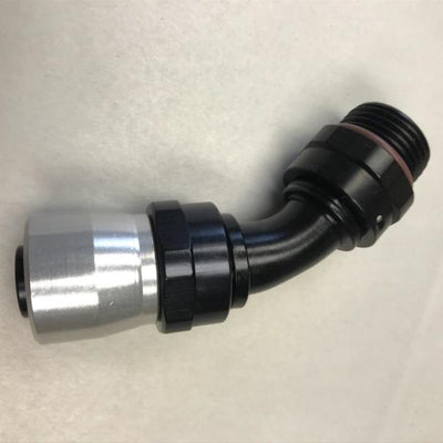 Fragola -4AN x 45 Degree Sport Crimp Hose End Non Swivel