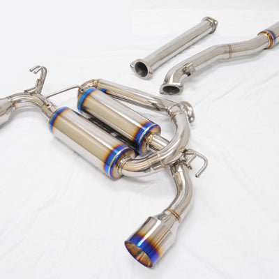 MXP 08-15 Mitsubishi Evolution 10 w/2 Section Pipes T304 SP Exhaust System w/Dual Exit