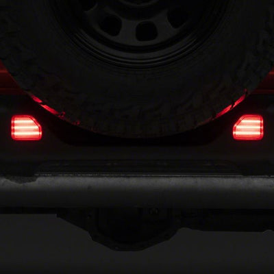 Raxiom 18-23 Jeep Wrangler JL Moab Rubicon Sahara Axial LED Rear Bumper Reflector Lights- Clear