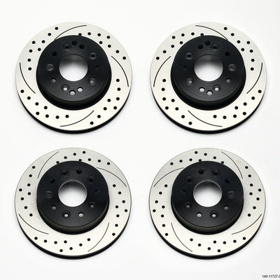 Wilwood Rotor Kit Front/Rear-Drilled 65-82 Corvette C2/C3 (1Pc Rotors)