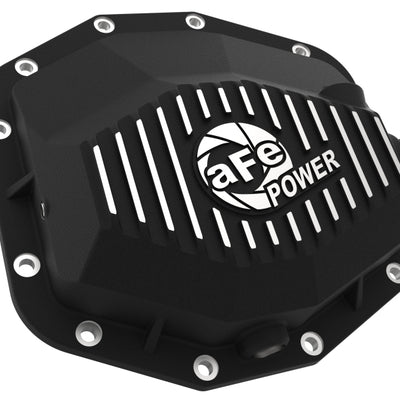 aFe POWER 21-22 Ram 1500 TRX Hemi V8 6.2L (sc) PRO Series Rear Differential Cover Black w/ Machined
