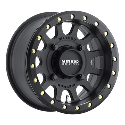 Method MR401 UTV Beadlock 14x7 / 4+3/13mm Offset / 4x136 / 106mm CB Matte Black Wheel