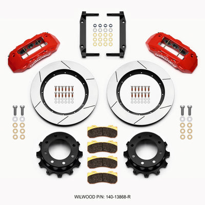 Wilwood TX6R Rear Kit 15.50in Red 2005-2012 Ford F250/F350 4WD