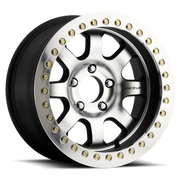 Raceline RT260 Avenger 17x8.5in/6x139.7 BP/-32mm Offset/107.95mm Bore - Black & MACH. Beadlock Wheel