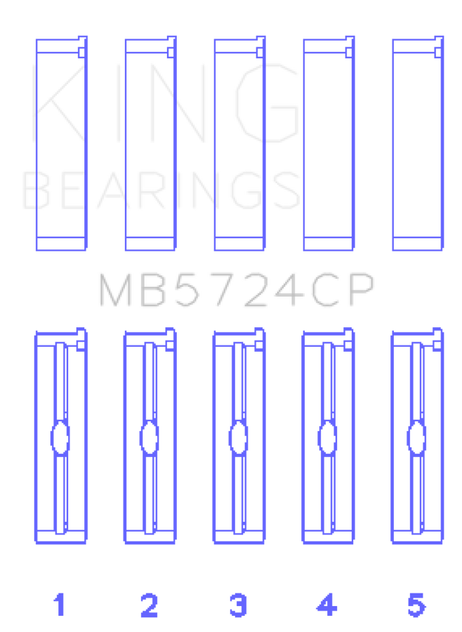 King Engine Bearings General Motors Duramax Diesel Main Bearing Set