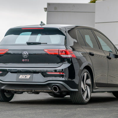 Borla 22-23 Volkswagen Golf GTI 2.0L AT/MT 3inch S-Type Cat-Back Exhaust - 4in Split Single Tips