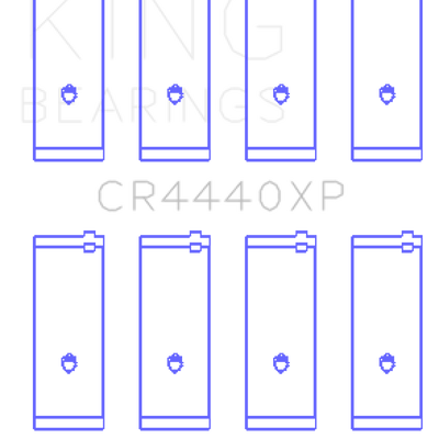 King Engine Bearings Ford Cortina 2000 XL - European (Size STD) Performance Rod Bearing Set