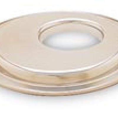 K&N Metal Base Plate 14in OD 5-1/8in Flange Chrome Finish