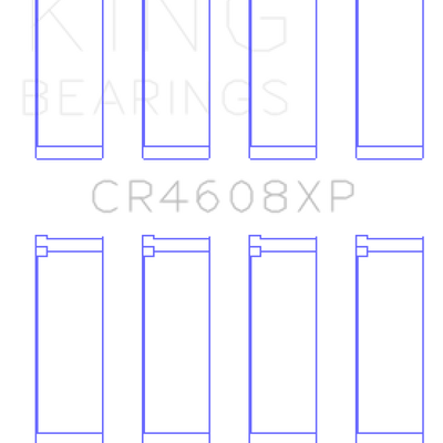 King Engine Bearings Toyota 2ZZ-GE (Size .026) Connecting Rod Bearings (Set of 4)