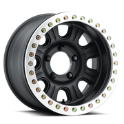 Raceline RT231 Monster 17x9.5in/6x139.7 BP/-32mm Offset/107.95mm Bore BLK & MACH Ring Beadlock Wheel