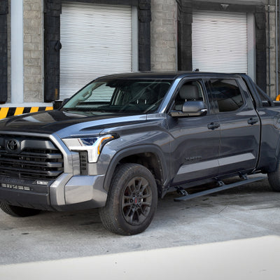 Go Rhino 22-23 Toyota Tundra CrewMax Cab 4dr E-BOARD E1 Electric Running Board Kit - Tex. Blk