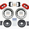 Wilwood Narrow Superlite 6R Front Hat Kit 14.00in Drill Red Nissan 350Z/Fiti G35