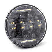 Letric Lighting 5.75in LED Black Diez 10-LED Headlight Dual Horizontal DRL