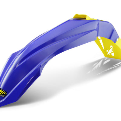 Cycra 15-21 Yamaha YZ125 Cycralite Front Fender - Blue W/ Gold Vent