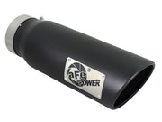 aFe Diesel Exhaust Tip Bolt On Black 4in Inlet x 5in Outlet x 15in