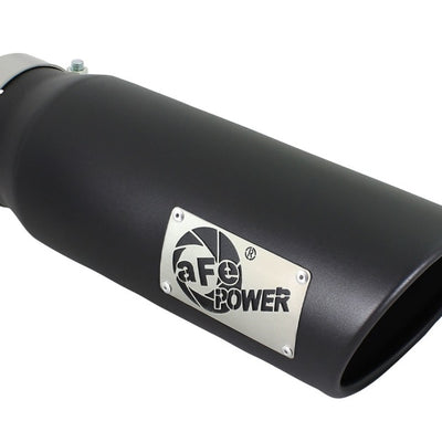aFe Diesel Exhaust Tip Bolt On Black 4in Inlet x 5in Outlet x 15in