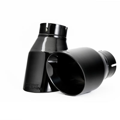 AWE Tuning Audi B9 A5 Track Edition Exhaust Dual Outlet - Diamond Black Tips (Includes DP)