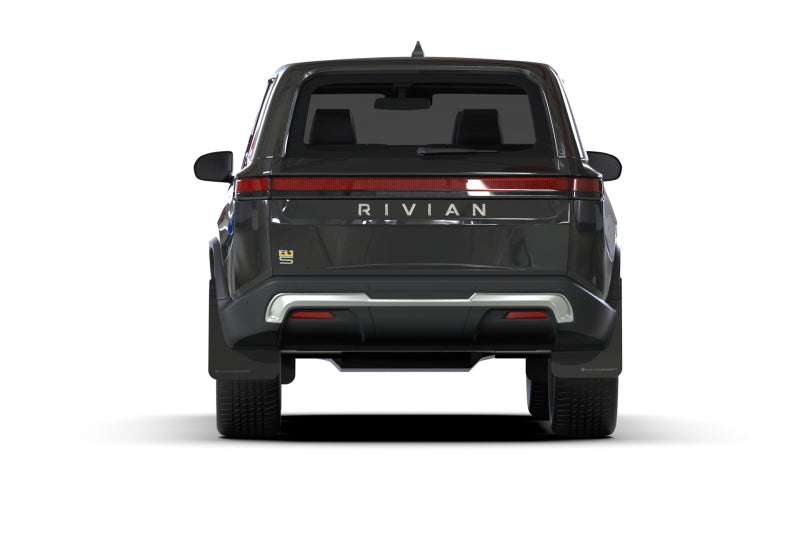 Rally Armor 22-25 Rivian R1S Black UR Mud Flap w/Metallic Black Logo