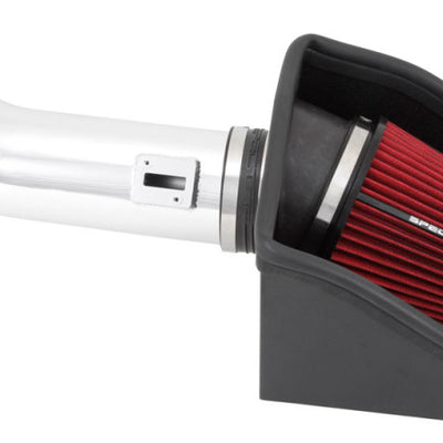 Spectre 11-14 Ford F150 SVT Raptor V8-6.2L F/I Air Intake Kit - Polished w/Red Filter
