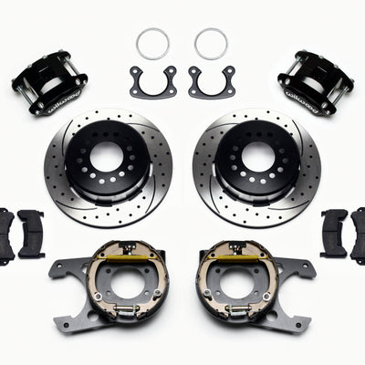 Wilwood D154 P/S Park Brake Kit Drilled Small Ford 2.66in Offset