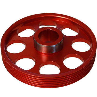 Torque Solution Lightweight Crank Pulley (Red): Hyundai Genesis Coupe 3.8 2010+