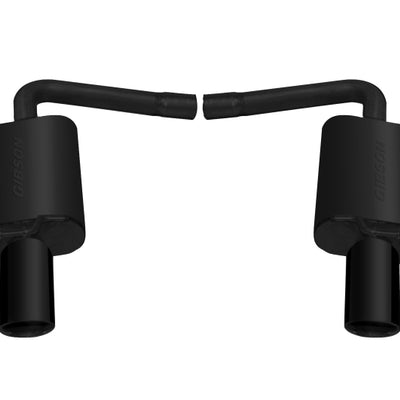 Gibson 15-18 Ford Explorer Base 3.5L 2.25in Axle-Back Dual Exhaust - Black Elite