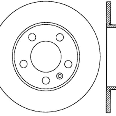 StopTech 98-11 Volkswagen Beetle Sport Slotted & Drilled Rear Left Cryo Rotor