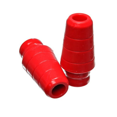Energy Suspension 97-06 Jeep Wrangler TJ with 1 3/4 in lift Red Front Bump Stop Set (Set of 2)