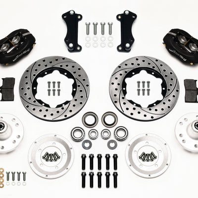 Wilwood Forged Dynalite Front Kit 11.00in Drilled Heidts Tri -5 2 inch Drop Spindle
