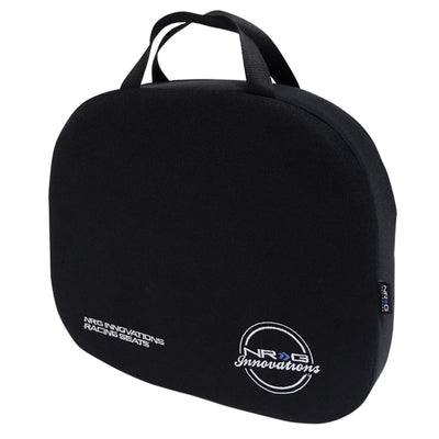 NRG Racing Seat Cushion - One Piece Memory Foam Nylon Black w/ White Stitching