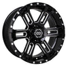 Enkei Commander 17x8 5mm Offset 6x139.7 Bolt Pattern 108 Bore Black Machined Wheel