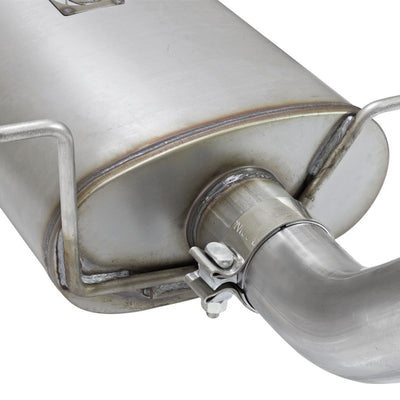 aFe MACHForce XP Exhausts Cat-Back Black Tip 09-17 GM Silverado 1500 4.3/5.3L RegCab SB/LB