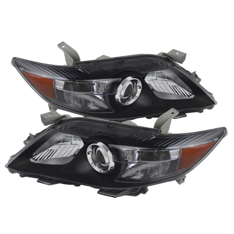 xTune Toyota Camry 10-11 ( USA Built/Nal ) Amber Projector Headlights Black HD-JH-TCAM10-AM-BK